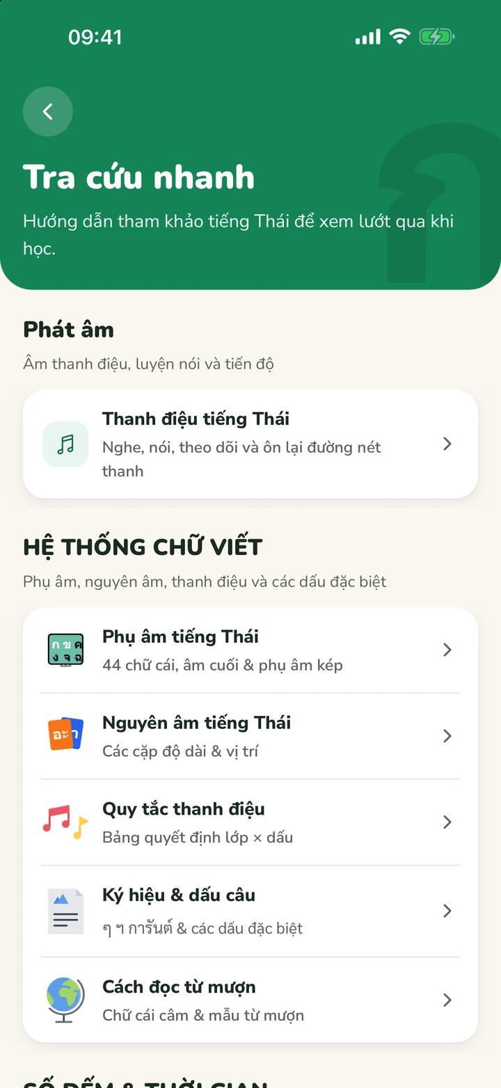 Các chủ đề tham khảo nhanh của ThaiFlip